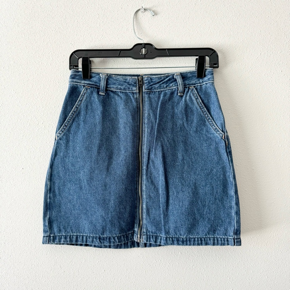 Hollister High Rise Denim Skirt